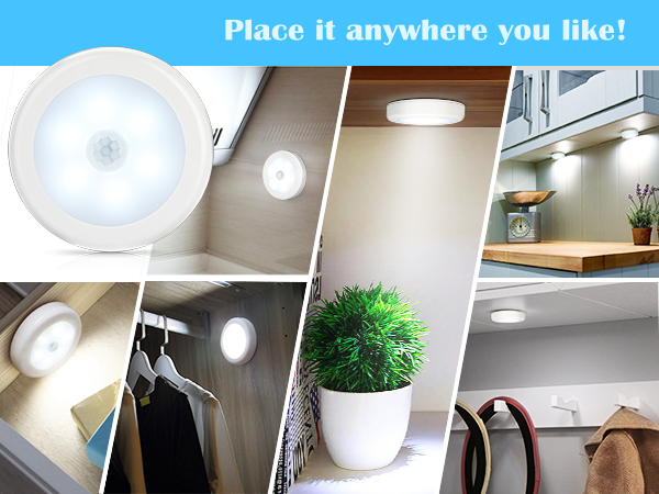 4 Pack Motion Sensor LED Night Light