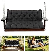 Aegisun Porch Swing Cushions, 40x40 Inch Swing Cushions for Outdoor Furniture, Waterproof 2 Seate...