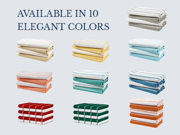 Kitchen towel, Dish towel, Cotton kitchen towels, 6 Pack towels
