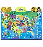 BEST LEARNING i-Poster My USA Interactive Map - Educational Smart Talking Poster Toy for 5 to 12 ...