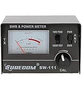 Mcbazel SURECOM SW-111 100W/10W SWR &amp; Power Meter for CB Radio, CB Antenna Analyzer with FWD/REF,...