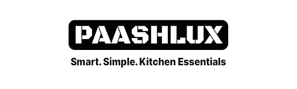 PAASHLUX Brand logo. Smart. Simple. Kitchen Essentials.