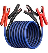 Heavy Duty Jumper Cables, 0 Gauge 30 Feet 1000Amp Automotive Booster Cables for 12V &amp; 24V Cars, S...