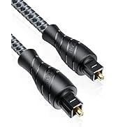 VANAUX Optical Digital Audio Cable, Toslink Cable [PMMA Fiber Optic Braided Jacket] S/PDIF Male t...