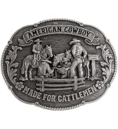 TYWestyles Oversized 5.3"x4.2" Western Belt Buckle Heavy Duty Large Cowboy Buckle Fits 1.5" Belt ...