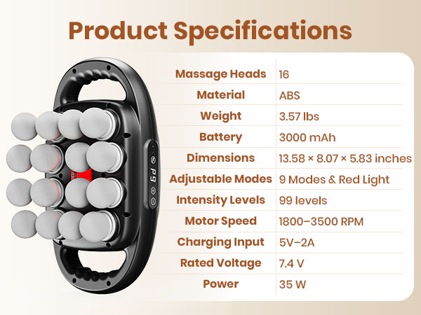 massager electric 6 levels massage