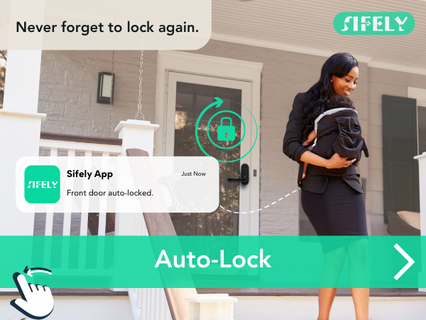 Sifely S wifi black auto-lock