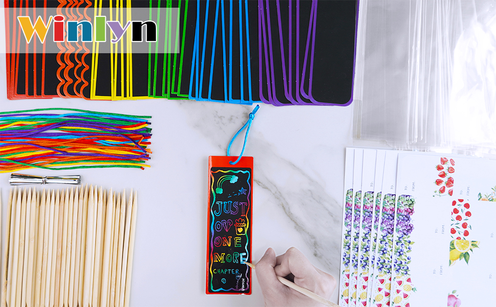 scratch bookmarks for kids