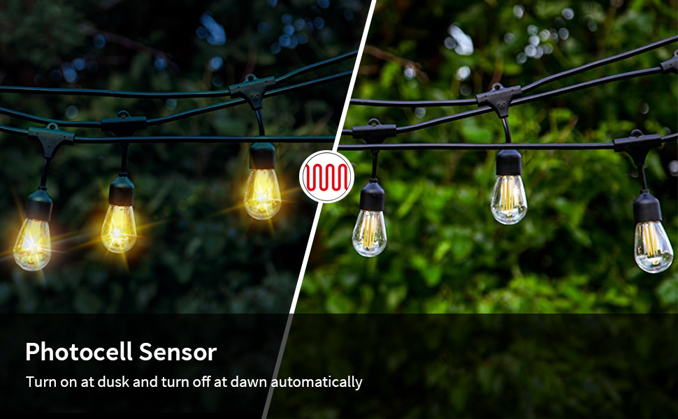 outdoor plug with photocell sensor