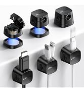 JOYROOM Detachable Magnetic Cord Organizer w/Secure Snap-Lock, 2-in-1 Adhesive&amp; Magnetic Cable Cl...