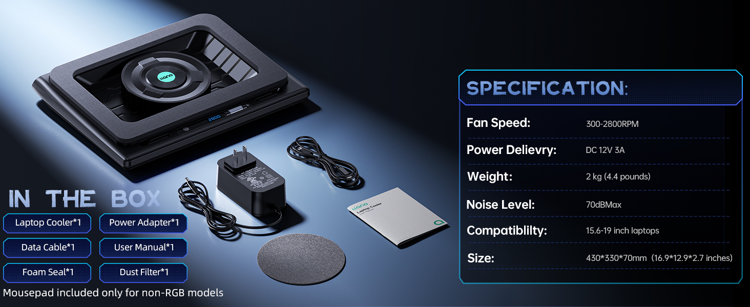 llano V12 laptop cooling pad