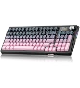 Kutethy Wireless Mechanical Keyboard,Pre-lubed Switches,Gasket Structure,Tri-Mode BT/2.4GHz/USB-C...