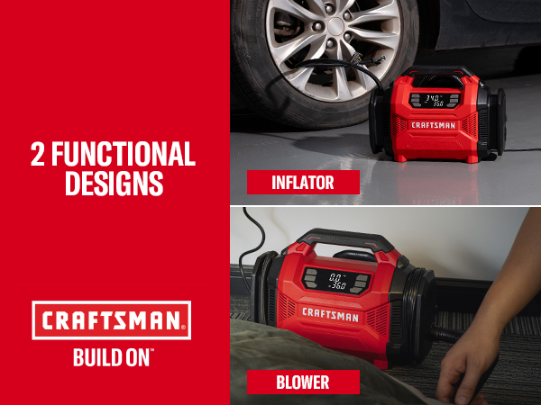 12V DC/120V AC tire inflator