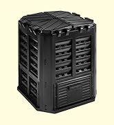 Garden Composter Bin Made from Recycled Plastic – 95 Gallons (360Liter) Large Compost Bin - Creat...