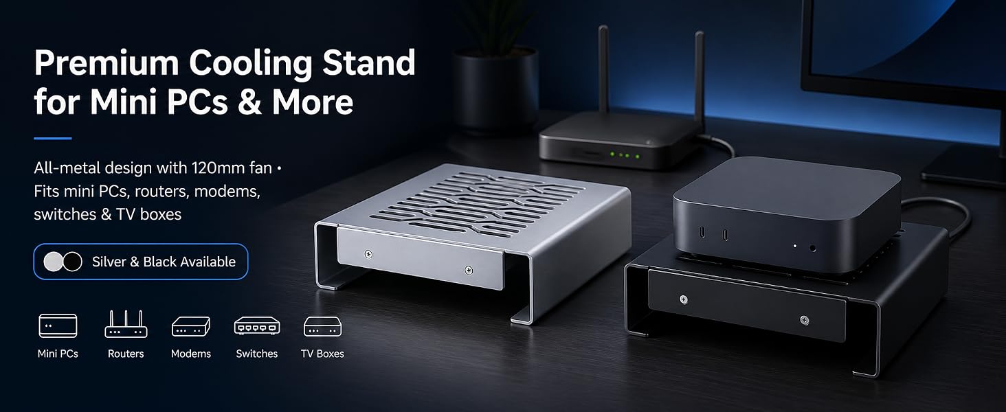 Mini PC Cooler Stand