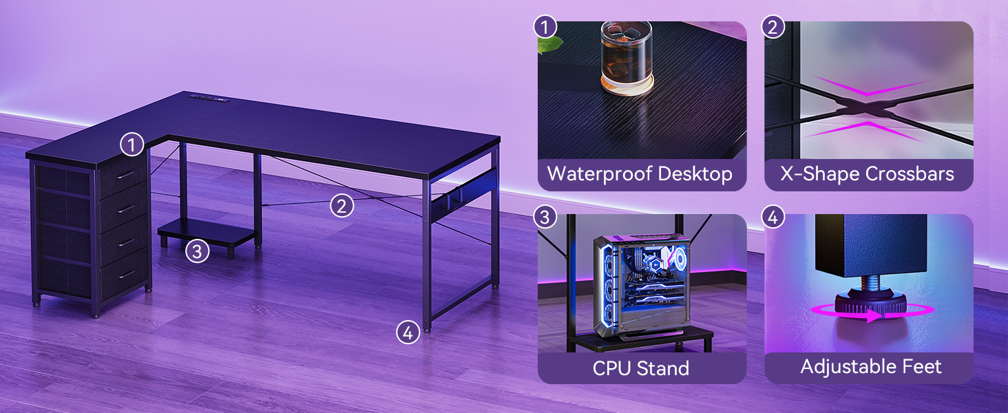 l shaped desk