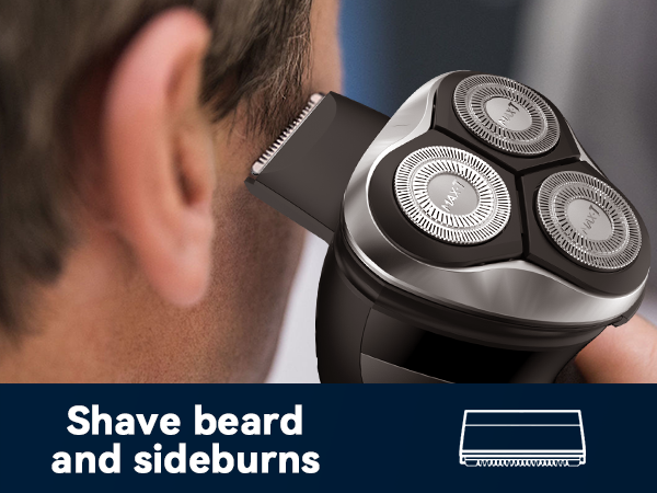 Electric Razor for Men with Pop-Up Trimmer