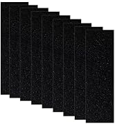 MEDUWEDU 9-Pack 3.6" x 10" Carbon Filter Pads for Automatic &amp; Dome-Style Cat Litter Boxes – Activ...