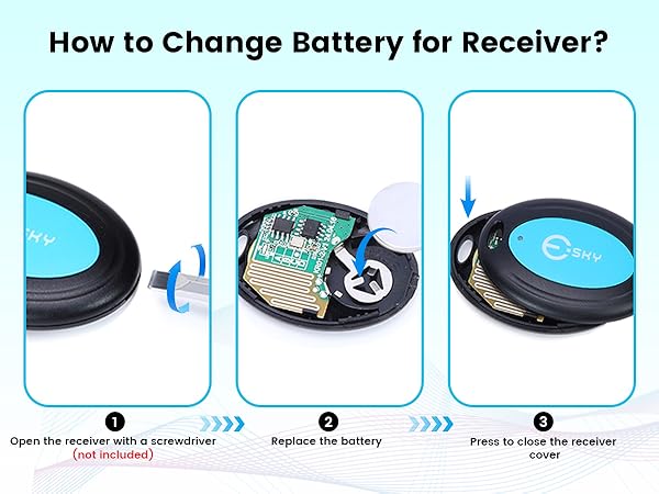 Esky Key Finder Locator with Sound, 85dB Item Trackers with 131ft Range Beeper Tags