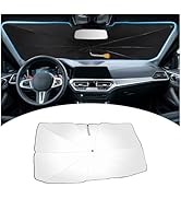 [2025 Upgrade Bend] Car Windshield Sun Shade Umbrella-Bent Umbrella Stand,Foldable and Storable C...