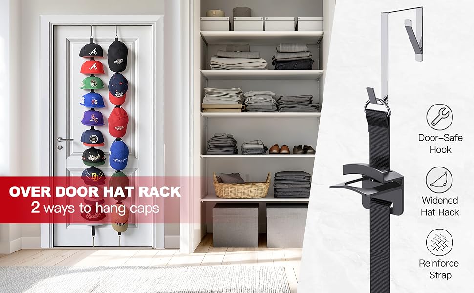 Aoodaily hat rack dor door