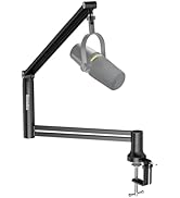 socodox Boom Arm, 360° Rotatable Low Profile Microphone Stand, 4-Use Foldable Mic Arm Holds Up to...
