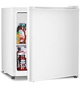 Antarctic Star Mini Fridge Compact Refrigerator with Freezer, Single Reversible Door, Dorm Fridge...