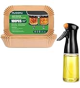 Air Fryer Disposable Paper Liners for Ninja Dual Airfryer, Non-Stick Parchment Paper Rectangular ...