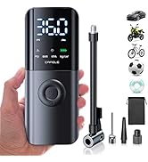 CAFELE Portable Tire Inflator for Car Motorcycle [Fast &amp; Easy for Air Refilling], Cordless Motorc...