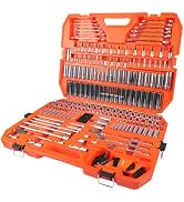 JU JIAN TEC 264-Piece Mechanics Tool Set, SAE &amp; Metric Impact Socket Set, 1/2'', 1/4'', 3/8'' Dri...
