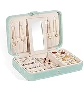 GUKA Travel Jewelry Case, Portable Jewelry Travel Organizer, PU Travel Jewelry Case Organizer for...