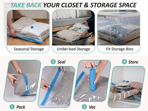 vacuum storage bags small and medium