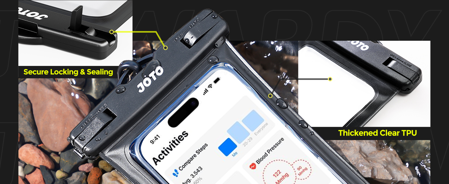 IPX8 waterproof and sensitive touch