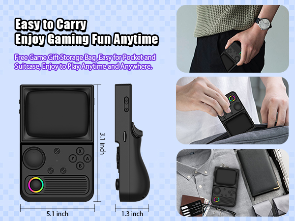 retro handheld game console gaming video consoles stick retroid pocket games hand held gameboy