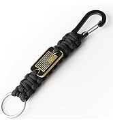 MDSXO Short Keychain Lanyard for Keys for Men, Heavy Duty Braided Clip Paracord Keychain for Wall...