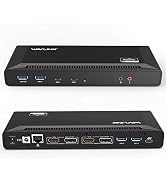 WAVLINK USB C Dual 4K DP/HDMI Laptop Docking Station with 65W Power Delivery, Single 5K/ Dual 4K ...