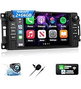 [2+64G] for Jeep Wrangler Dodge RAM Avenger Challenger Chrysler 7inch Android 13 Car Radio Stereo...