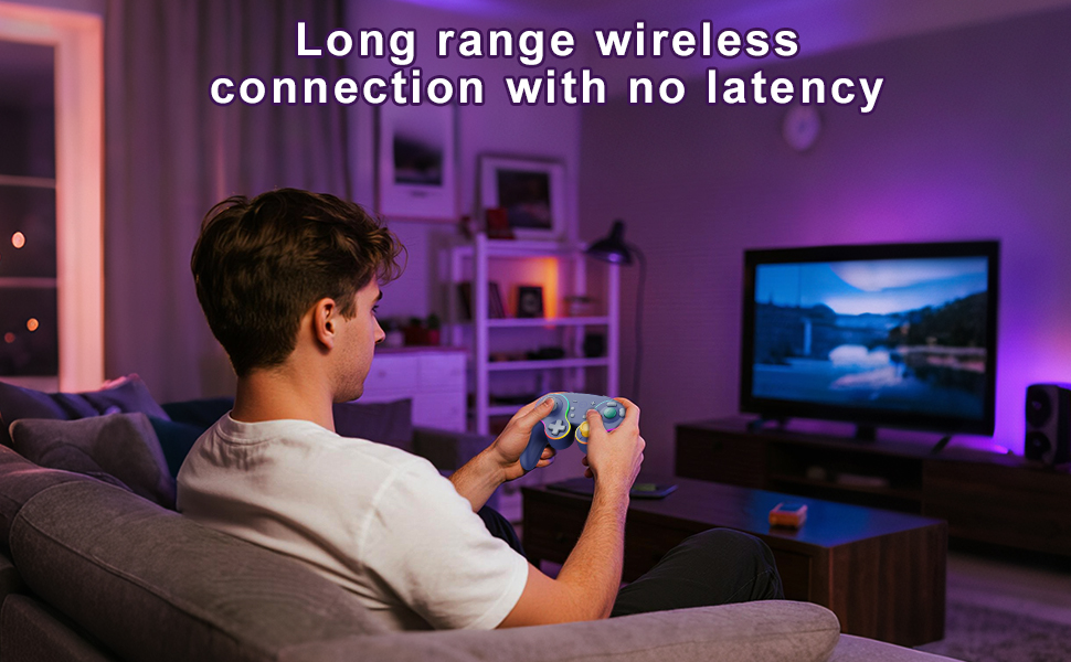 Long range wirelessconnection with no latency