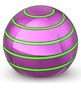 Luminous Desk Spinning Ball Toys for Kids Adults, Metal Optical Illusion Fidget Spinner Kinetic S...