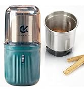 COOLKITS Coffee Grinder [ 170g / 5.7 OZ ], Shockproof Herb Grinder,Spice grinder with 304 Stainle...