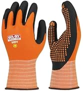 GOL-SIV Electrical Insulated Gloves, 500V High Voltage Resistance Electrician Safety Gloves, Rubb...