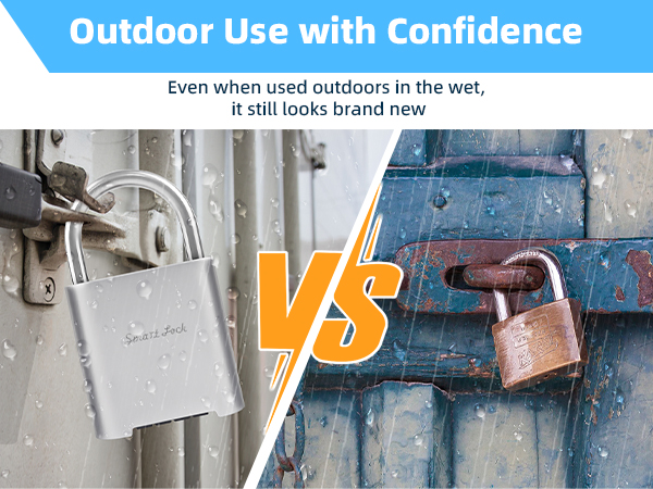 Outdoor combination padlock