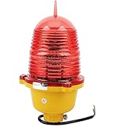 Aviation Obstruction Light Super Bright Impact Aviation Obstruction Light for Marine Boat (AC110V...