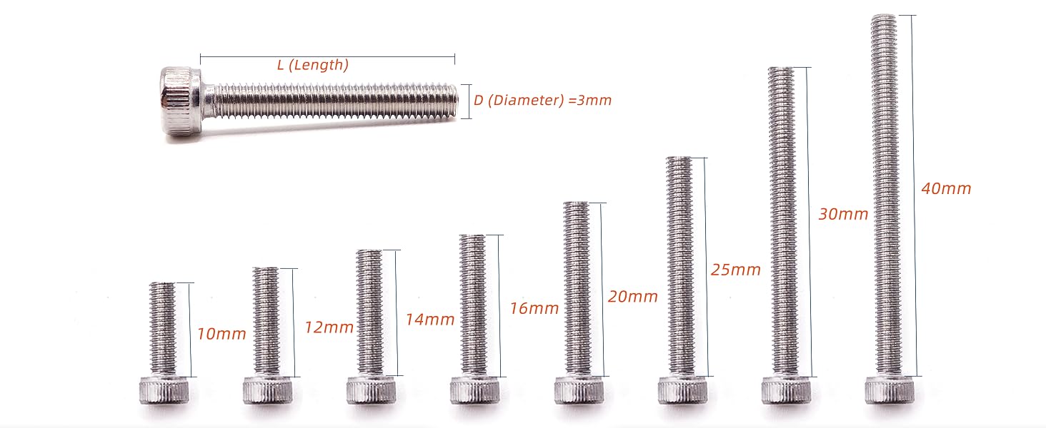 Hex Socket Head m3 screw kit