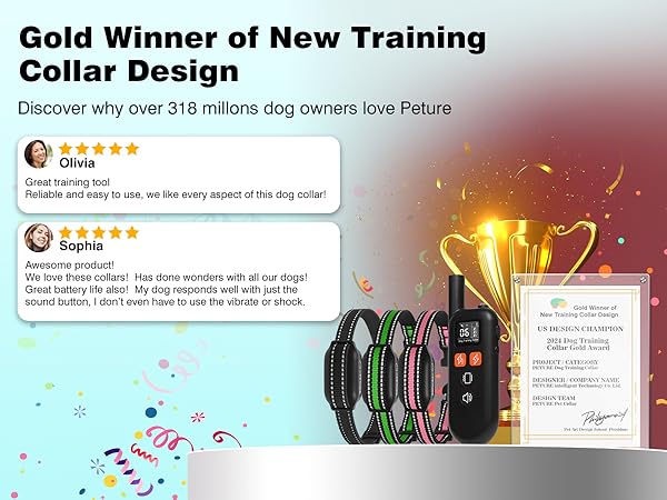 puppy training collar 3 pack