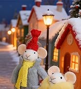 4 Pack Christmas Felt Mice