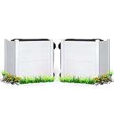 GARPANS Outdoor Privacy Fence Panels 48" W x 48" H Premium Vinyl Privacy Fence Screen Kit for Tra...
