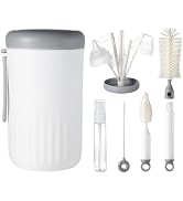 Ariseno Travel Bottle Cleaner Kit, 6-in-1 Baby Bottle Brush with Silicone Bottle Brush, Nipple Br...