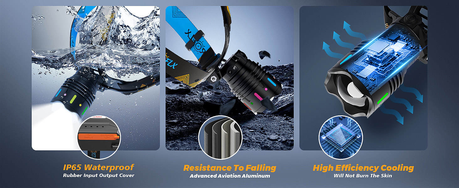 head lamps led rechargeable