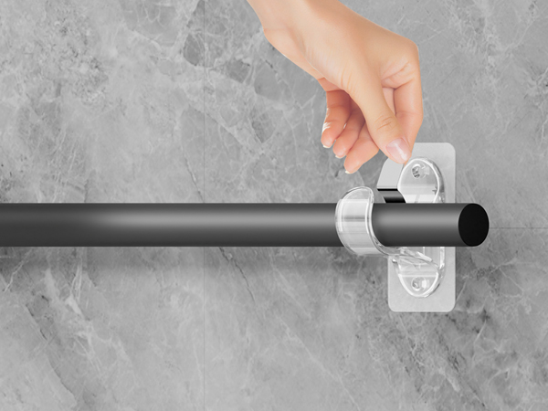 self adhesive curtain rod holders